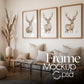 3 Frame Mockup in Home Interior PSD | 3 Frame Mockup Frames | Interior Wall Poster | Interior Poster Shop Mockup
