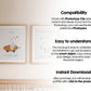 Frame Kids Room Mockup in Home Interior PSD | Nursery Frame Mockup Frames | Kids Wall Poster