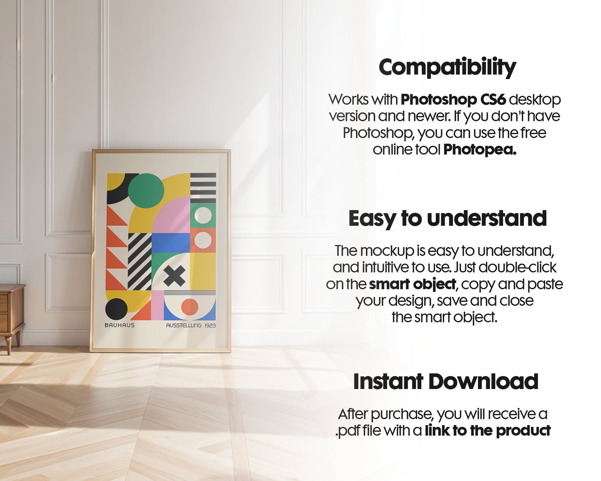 Frame Mockup in Home Interior | Frame Mockup Frames | Interior Wall Poster | Interior Poster Shop Mockup