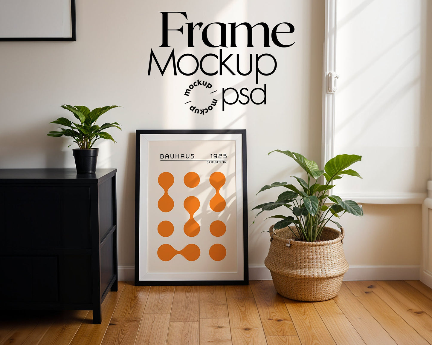 Frame Mockup in Home Interior | Frame Mockup Frames | Interior Wall Poster | Interior Poster Shop Mockup