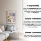 Wood Frame Mockup in Home Interior | Winter Home Frame Mockup Frames | Snow Interior Wall Poster