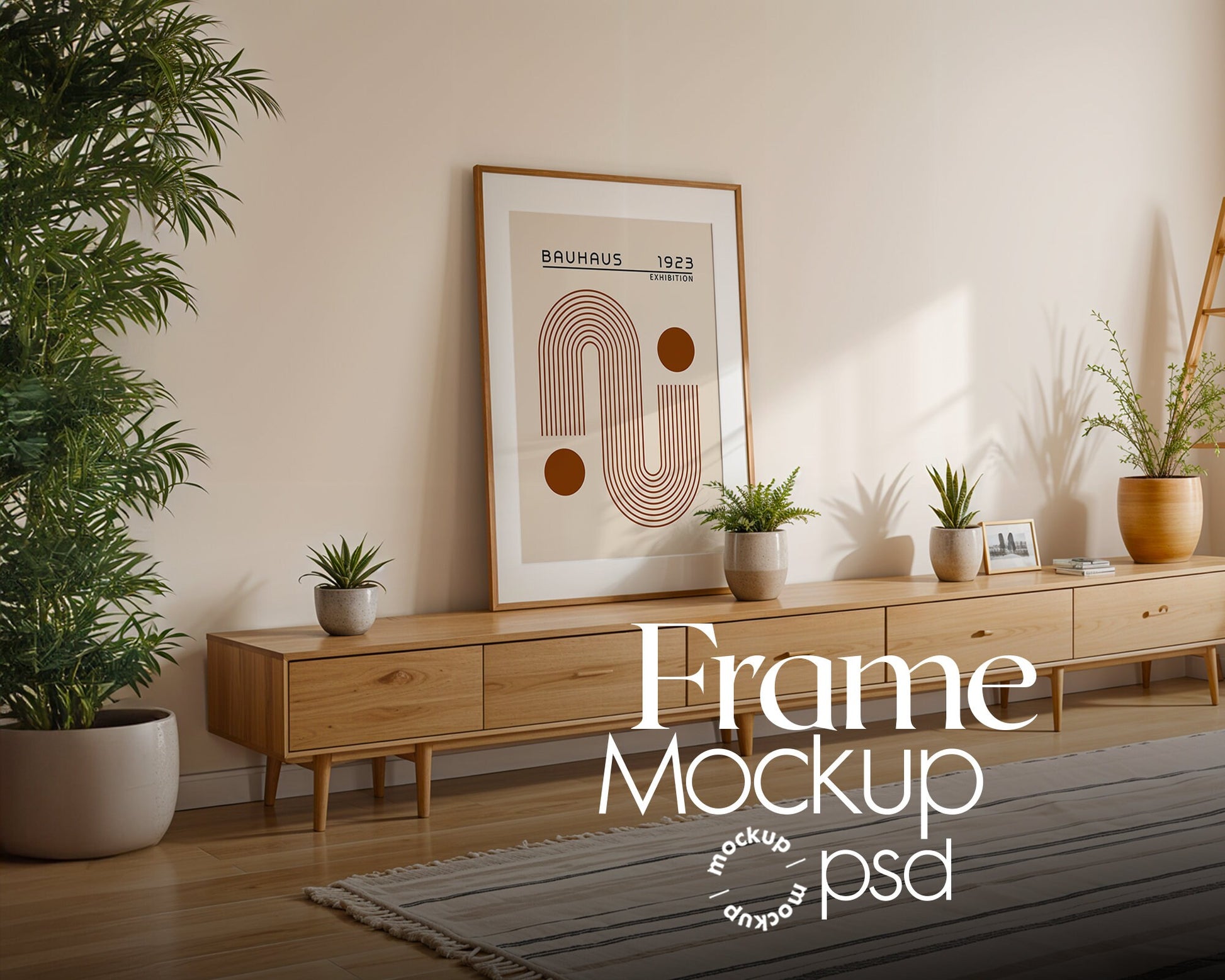 Frame Mockup in Home Interior | Frame Mockup Frames | Interior Wall Poster | Interior Poster Shop Mockup