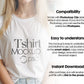 Gildan 64000 White, Gildan T-shirt Mockup PSD , Gildan 64000 Model Mockup PSD, White Shirt Mock, Minimalistic Mockup PSD