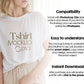 Woman White Tshirt Mockup PSD , Gildan T-shirt Mockup PSD , Gildan 64000 Model Mockup PSD, White Shirt Mockup