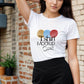 Woman White Tshirt Mockup PSD , Gildan T-shirt Mockup PSD , Gildan 64000 Model Mockup PSD, White Shirt Mockup