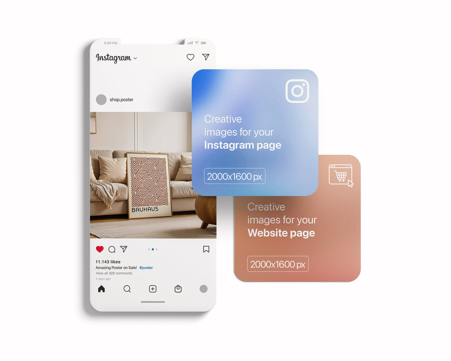 Artwork Mockup PSD | Framed Poster Mockup. DIN A Frame Mock–Up | PSD Photoshop Photopea Mockup. Frame Mockup Home Interior