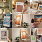15 Woman Holding Frame Mockup PSD Bundle, Female Model Display Frames, Digital Art Mockups for Art & Photography