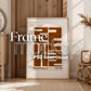 Artwork Mockup PSD | Framed Poster Mockup. DIN A Frame Mock–Up | PSD Photoshop Photopea Mockup. Frame Mockup Home Interior