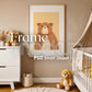 Frame Nursery Mockup in Home Interior PSD | Nursery Frame Mockup Frames | Nursery Wall Poster | Poster Shop Mockup