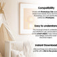 Frame Nursery Mockup in Home Interior PSD | Nursery Frame Mockup Frames | Nursery Wall Poster | Poster Shop Mockup