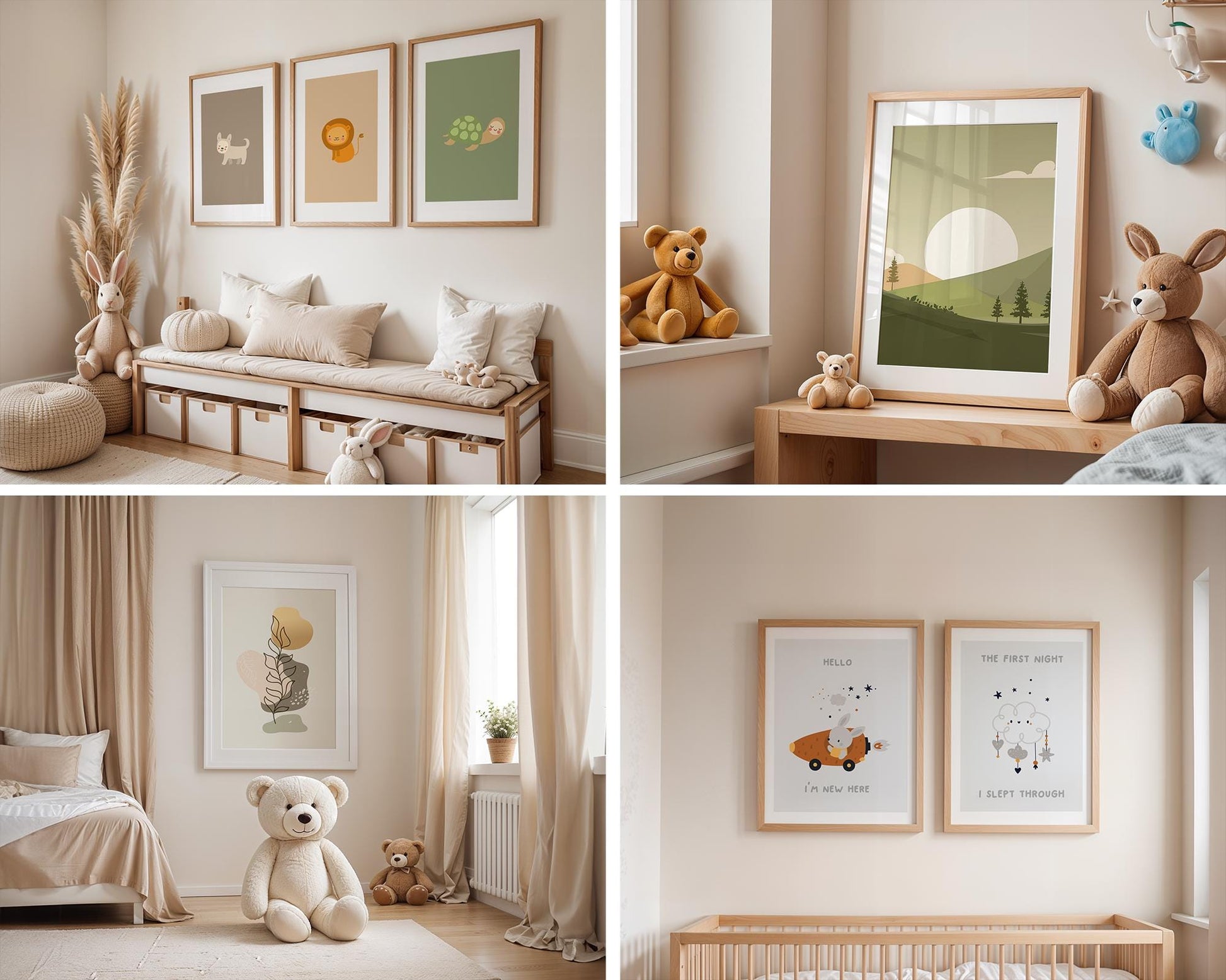 30 Nursery Frame Mockup Bundle PSD ,Baby Room Wall Art Mockup, Nursery Poster Frame, Kids Room Poster Frame Mockup, Instant Download