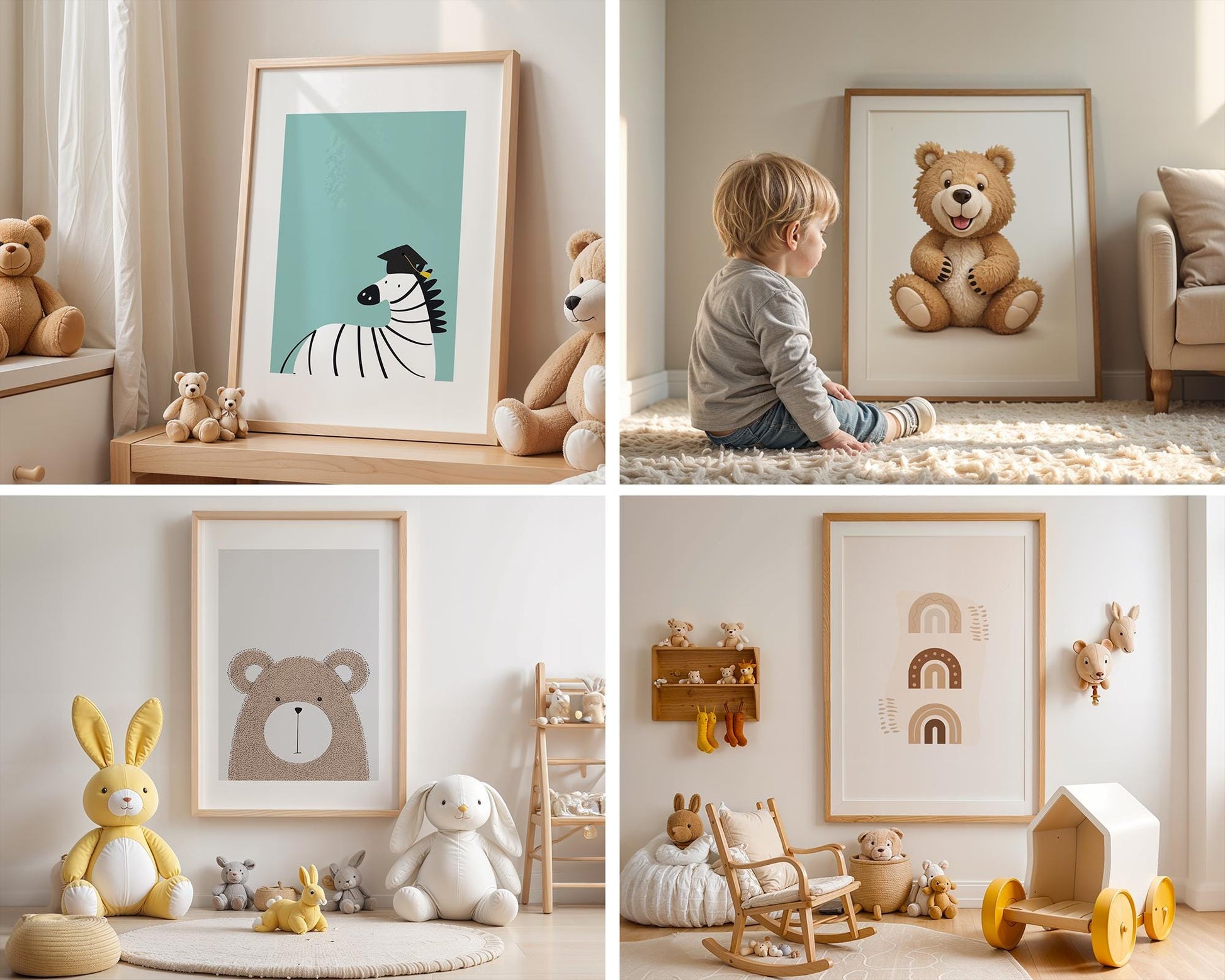 30 Nursery Frame Mockup Bundle PSD ,Baby Room Wall Art Mockup, Nursery Poster Frame, Kids Room Poster Frame Mockup, Instant Download
