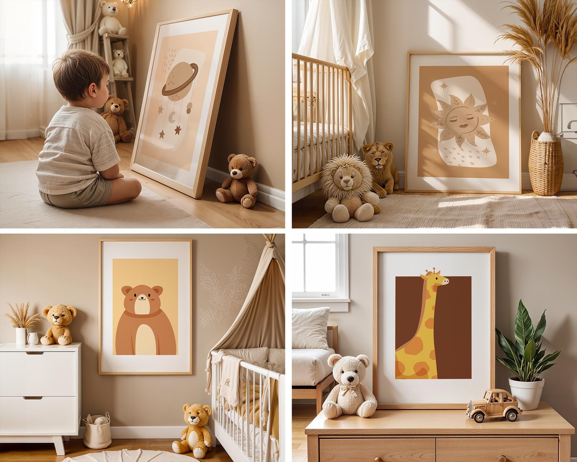 30 Nursery Frame Mockup Bundle PSD ,Baby Room Wall Art Mockup, Nursery Poster Frame, Kids Room Poster Frame Mockup, Instant Download