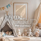 Frame Nursery Mockup in Home Interior PSD | Nursery Frame Mockup | Children Room Frame | PSD Smart Object