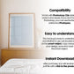 Bedroom Frame Mockup PSD, Soft Aesthetic Bedroom Mockup Frame, Vertical Frame Mockup Bedroom, Glass Reflection Mockup, PSD Smart Object