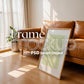 Boho Frame Mockup PSD, Scandinavian Wooden Frame Mockup, Poster Mockup PSD , Frame Mockup for Print, Frame Mockup Smart Object