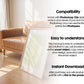 Boho Frame Mockup PSD, Scandinavian Wooden Frame Mockup, Poster Mockup PSD , Frame Mockup for Print, Frame Mockup Smart Object