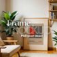 Boho Frame Mockup PSD, Scandinavian Wooden Frame Mockup, Poster Mockup PSD , Frame Mockup for Print, Frame Mockup Smart Object