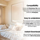 Bedroom Frame Mockup PSD, Soft Aesthetic Bedroom Mockup Frame, Vertical Frame Mockup Bedroom, Glass Reflection Mockup, PSD Smart Object