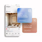 Frame Mockup in Bedroom, ISO A DIN Ratio, Thin Wood Frame, PSD Mockup, Frame Mockup Minimal Home Interior