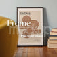 Soft Aesthetic Interior Black Frame Mockup | ISO A DIN Ratio | Thin Wood Frame | PSD Mockup | Frame Mockup Midcentury Minimal Home Interior