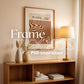 Artwork Mockup PSD | Framed Poster Mockup. DIN A Frame Mock–Up | PSD Photoshop Mockup. Frame Mockup Home Interior