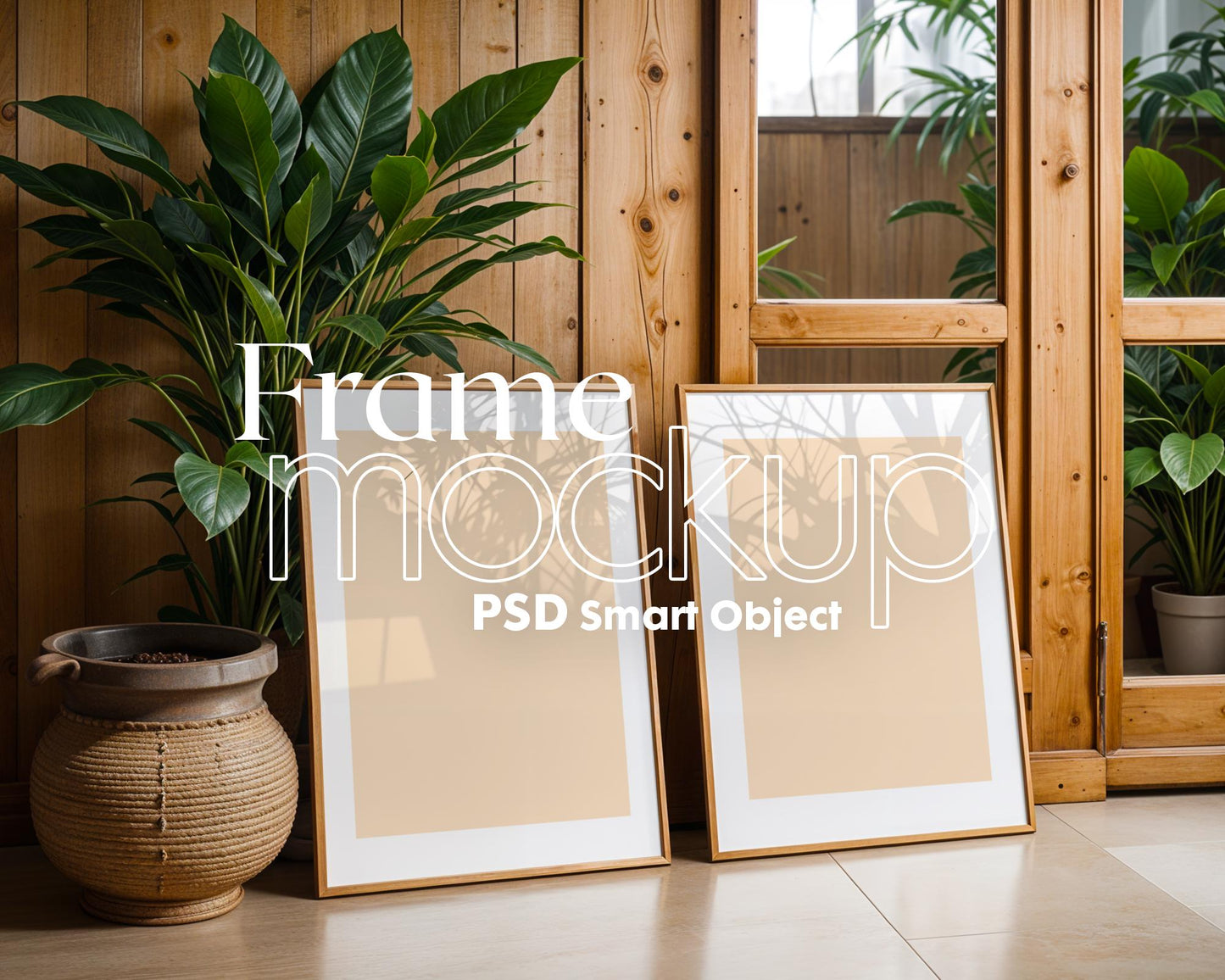 2 Frames Mockup PSD, Mockup Frames, Double Frames Mockup, Set of 2 Mock Up, Wall Art Display, Poster Mockup, Interior Wall Poster Mockup PSD