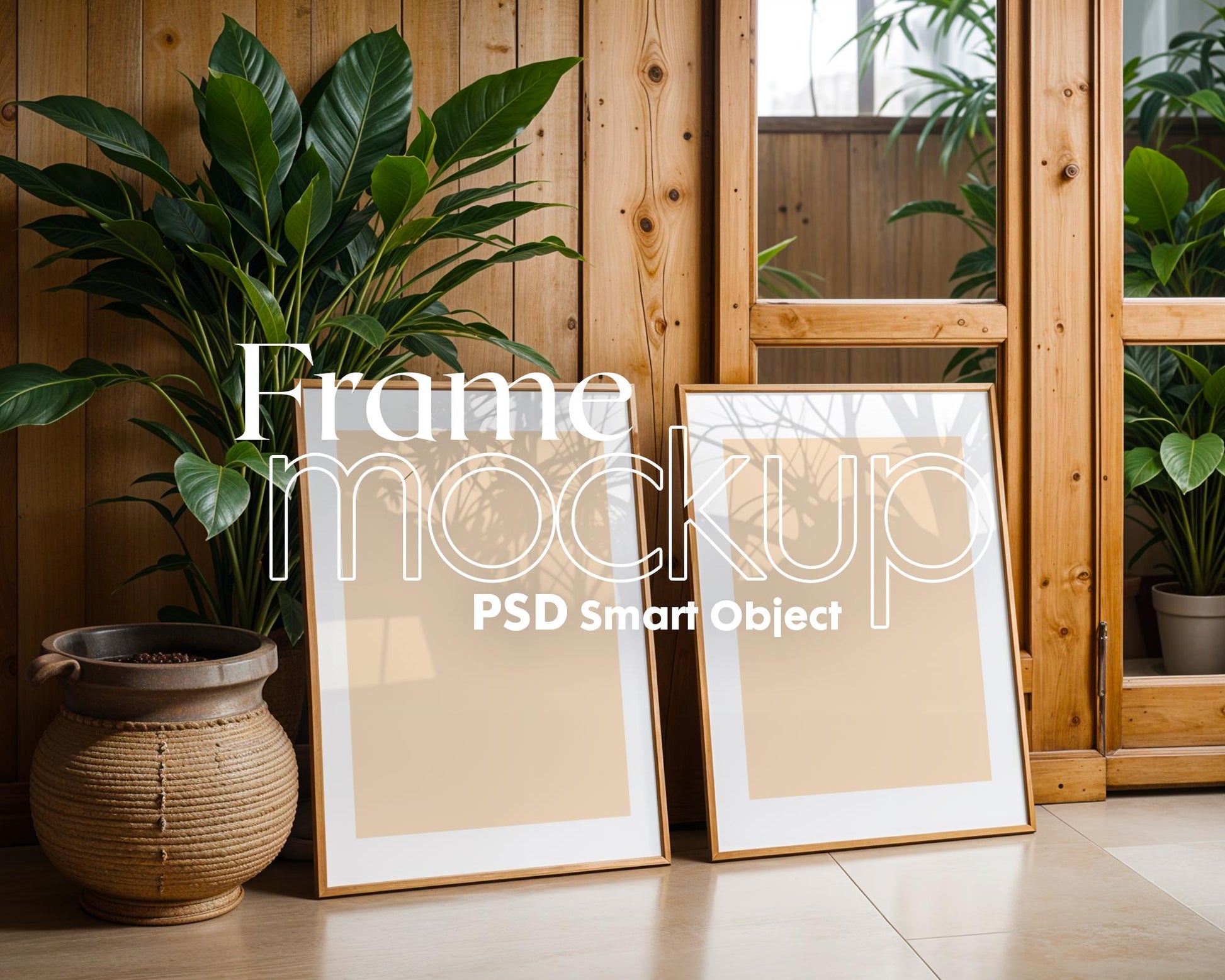 2 Frames Mockup PSD, Mockup Frames, Double Frames Mockup, Set of 2 Mock Up, Wall Art Display, Poster Mockup, Interior Wall Poster Mockup PSD