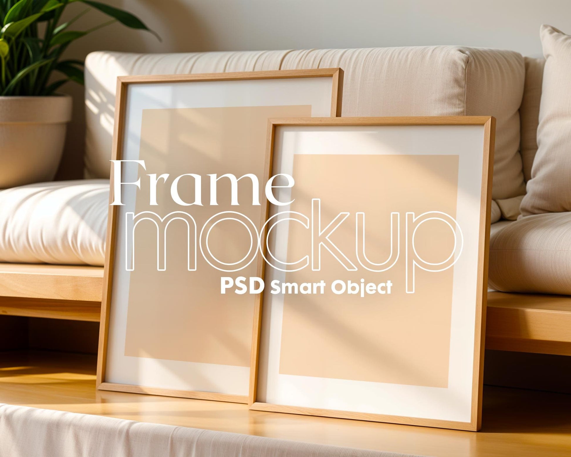 2 Frames Mockup PSD, Mockup Frames, Double Frames Mockup, Set of 2 Mock Up, Wall Art Display, Poster Mockup, Interior Wall Poster Mockup PSD