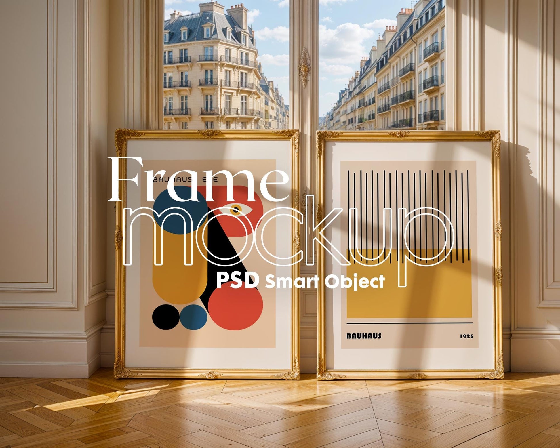 2 Frames Mockup PSD, Mockup Frames, Double Frames Mockup, Set of 2 Mock Up, Wall Art Display, Poster Mockup, Interior Wall Poster Mockup PSD