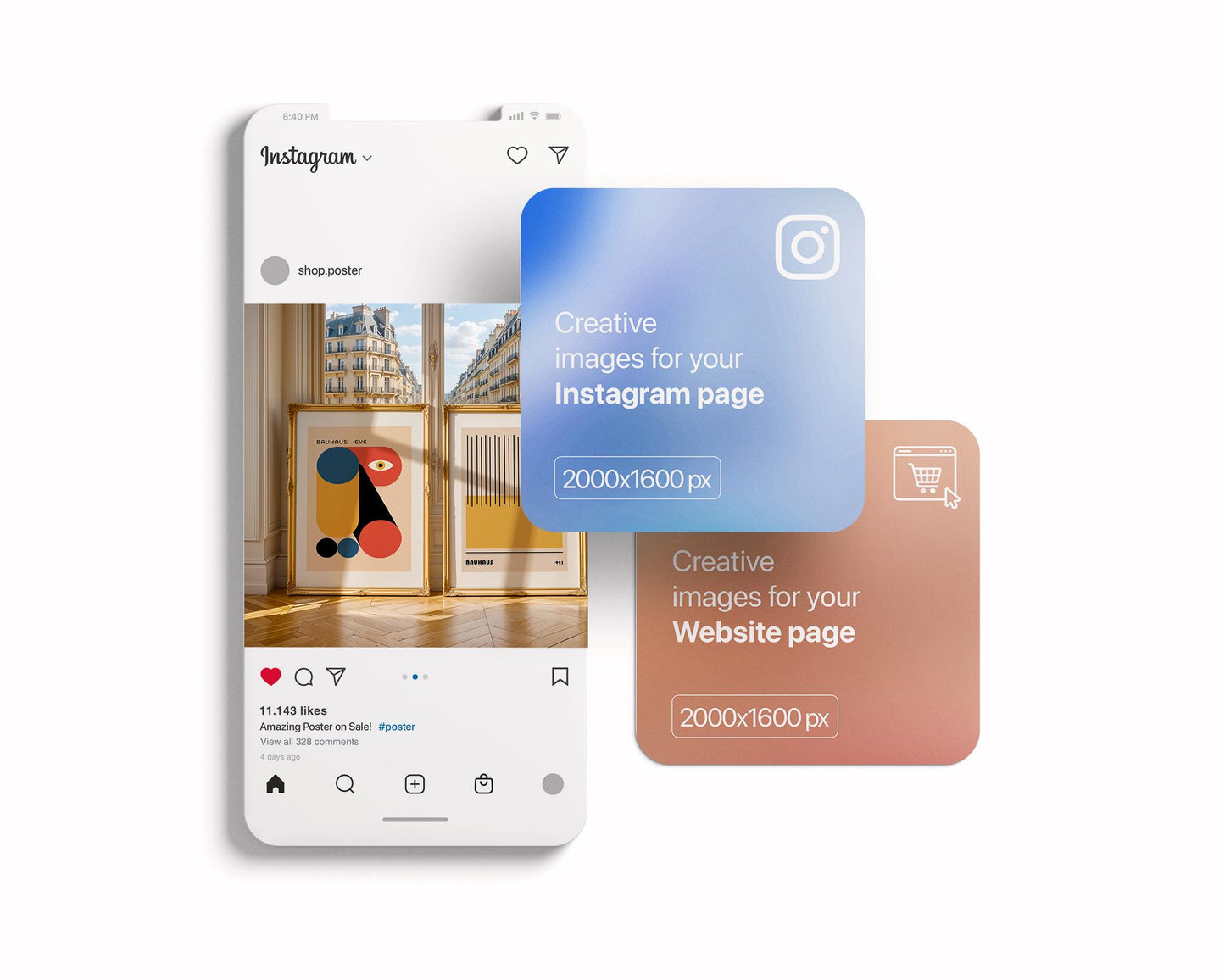 2 Frames Mockup PSD, Mockup Frames, Double Frames Mockup, Set of 2 Mock Up, Wall Art Display, Poster Mockup, Interior Wall Poster Mockup PSD