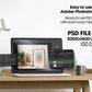 2 Frames Mockup PSD, Mockup Frames, Double Frames Mockup, Set of 2 Mock Up, Wall Art Display, Poster Mockup, Interior Wall Poster Mockup PSD