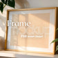 Horizontal Frame Mockup PSD, Scandinavian Wooden Frame Mockup, Poster Mockup PSD , Frame Mockup for Print, Frame Mockup Smart Object