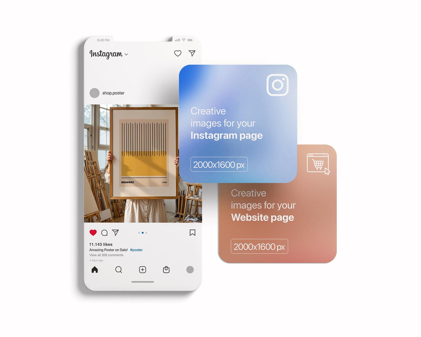 Frame Mockup With Person, PSD Photoshop Mockup, Frame Mockup Home Interior, Interior Frame Mockup Woman