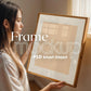 Frame Mockup With Person, PSD Photoshop Mockup, Frame Mockup Home Interior, Interior Frame Mockup Woman