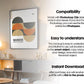 Soft Aesthetic Interior Frame Mockup | ISO A DIN Ratio | Thin Wood Frame | PSD Mockup | Frame Mockup Midcentury Minimal Home Interior
