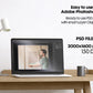 Frame Mockup With Person, Minimal Wooden Frame Mockup, PSD Frame Mockup Home Interior with Man, Father holding frame