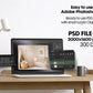 Frame Nursery Mockup in Home Interior PSD | Nursery Frame Mockup | Children Room Frame | PSD Smart Object