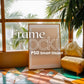 Boho Frame Mockup PSD, Scandinavian Wooden Frame Mockup, Poster Mockup PSD , Frame Mockup for Print, Frame Mockup Smart Object