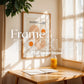 Soft Aesthetic Interior Frame Mockup | ISO A DIN Ratio | Thin Wood Frame | PSD Mockup | Frame Mockup Midcentury Minimal Home Interior