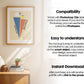 Soft Aesthetic Interior Frame Mockup | ISO A DIN Ratio | Thin Wood Frame | PSD Mockup | Frame Mockup Midcentury Minimal Home Interior
