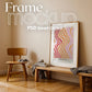 Soft Aesthetic Interior Frame Mockup | ISO A DIN Ratio | Thin Wood Frame | PSD Mockup | Frame Mockup Midcentury Minimal Home Interior