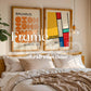 2 Frames Bedroom Mockup PSD, Mockup Frames, Double Frames Mockup, Set of 2 Mock Up, Wall Art Display, Poster Mockup, Poster Mockup PSD