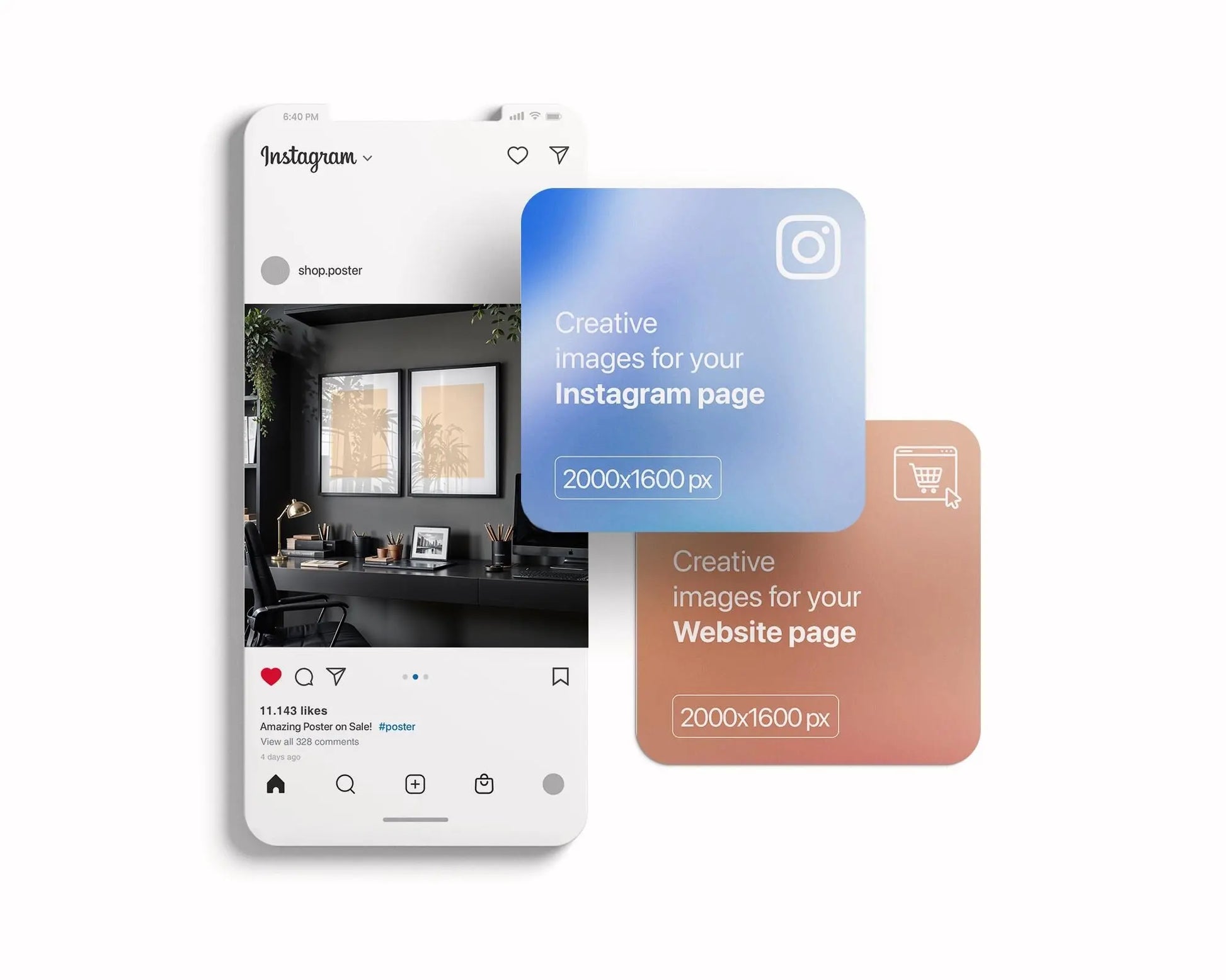 2 Frames Mockup PSD, Mockup Frames, Double Frames Mockup, Set of 2 Mock Up, Wall Art Display, Poster Mockup, Interior Wall Poster Mockup PSD