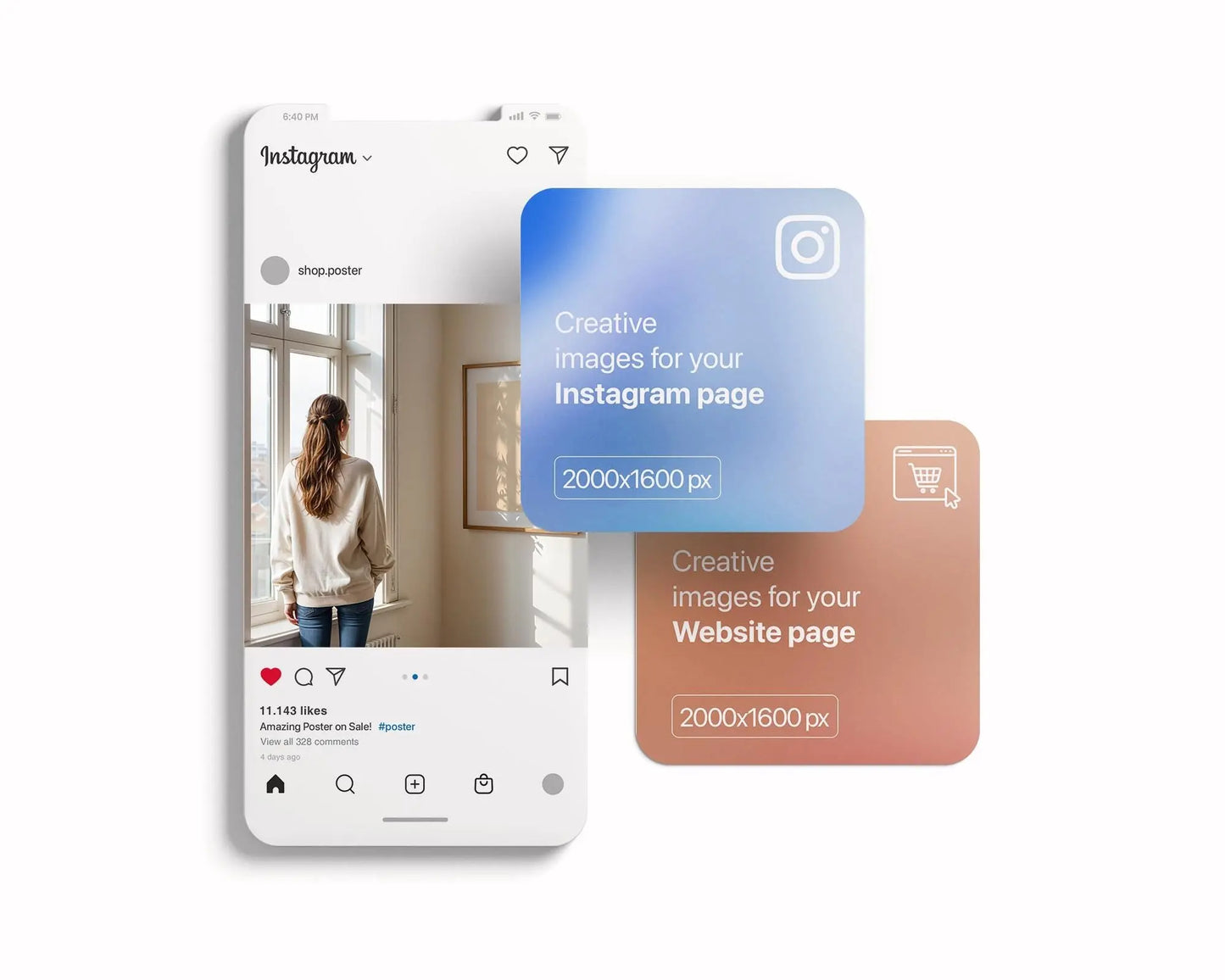 Frame Mockup With Person, PSD Photoshop Mockup, Frame Mockup Home Interior, Interior Frame Mockup Woman