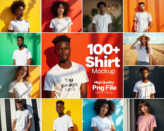 100 Tshirt Mockup Bundle PNG File , Model Tshirt Mockup, Shirt Sublimation, Model Shirt Mockup, Boho T-Shirt Mockup Bundle, Digital Download