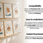 6 Frame Mockup in Home Interior | 6 Frame Mockup Frames | Interior Wall Poster | Interior Poster Shop Mockup