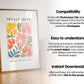 Blank Wooden Poster Frame Mockup, Minimalist Frame Mockup for Digital Download, Posters and Artwork Smart Object Instant Download