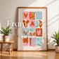 Blank Wooden Poster Frame Mockup, Room Frame Mockup, Minimalist Frame Mockup for Digital Download, Posters and Artwork Instant Download