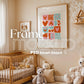 Frame Nursery Mockup in Home Interior PSD | Nursery Frame Mockup Frames | Nursery Wall Poster | Poster Shop Mockup